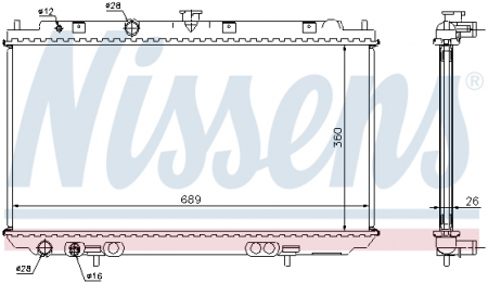 Radiator apa - Radiator apa racire motor NISSAN PRIMERA 1.9D dupa 2002