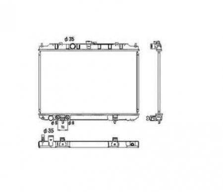 Radiator apa - Radiator apa racire motor NISSAN X-TRAIL (T30) NRF 53453