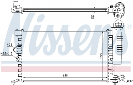 Radiator apa - Radiator apa racire motor PEUGEOT 406 1.6/1.8 intre 1995-2004