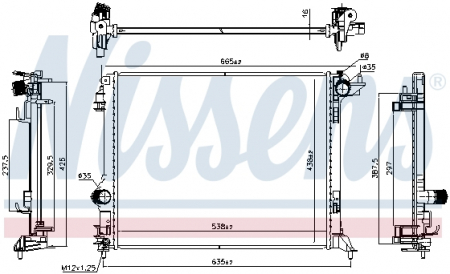 Radiator apa - Radiator apa racire motor RENAULT GRAND SCENIC IV, MEGANE IV, SCENIC IV, TALISMAN 1.2/1.5D/1.5DH dupa 2015