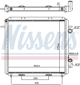 Radiator apa - Radiator apa racire motor RENAULT RAPID 1.9D intre 1994-1998