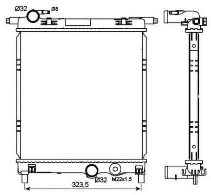 Radiator apa - Radiator apa racire motor SEAT Mii (KF1_) NRF 53101