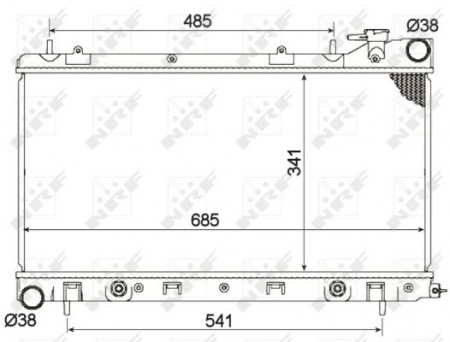 Radiator apa - Radiator apa racire motor SUBARU IMPREZA 1.6 intre 1996-2000
