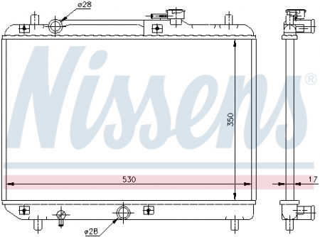 Radiator apa - Radiator apa racire motor SUZUKI BALENO 1.3/1.6/1.8 intre 1995-2002
