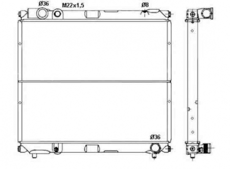 Radiator apa - Radiator apa racire motor SUZUKI VITARA (ET, TA) NRF 50433