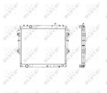 Radiator apa - Radiator apa racire motor TOYOTA HILUX VI 2.5D intre 2001-2005