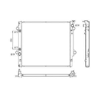 Radiator apa - Radiator apa racire motor TOYOTA LAND CRUISER (KDJ12_, GRJ12_) NRF 53568