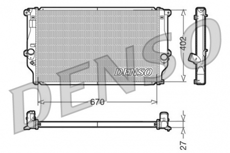 Radiator apa - Radiator apa racire motor TOYOTA RAV 4 III 2.2D intre 2006-2013