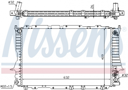 Radiator apa - Radiator apa racire motor (transmisie automata) AUDI 100, A6 2.6/2.8 intre 1990-1997