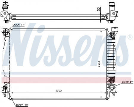 Radiator apa - Radiator apa racire motor (transmisie automata) AUDI A4, A6 3.0/3.2 intre 2000-2009
