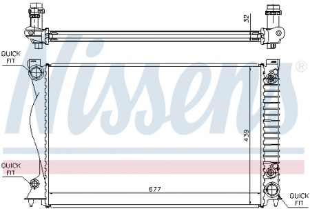 Radiator apa - Radiator apa racire motor (transmisie automata) AUDI A6, A6 ALLROAD 2.0-3.2 intre 2004-2018