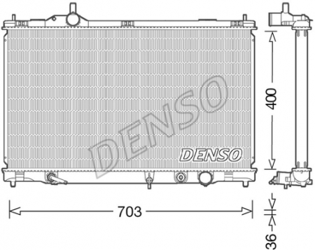 Radiator apa - Radiator apa racire motor (transmisie automata) LEXUS GS 4.3 intre 2005-2011
