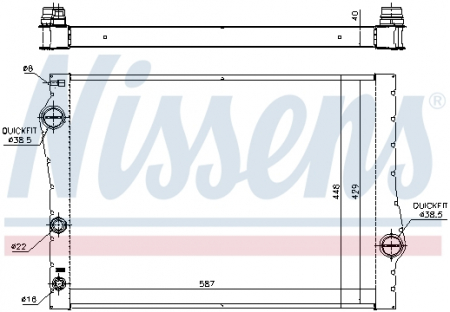 Piese Auto - Radiator apa racire motor (transmisie automata/manuala) BMW X5 (E70), X5 (F15, F85), X6 (E71, E72), X6 (F16, F86) 2.0D-3.0D intre 2007-2019