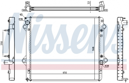 Radiator apa - Radiator apa racire motor (transmisie automata/manuala) TOYOTA LAND CRUISER PRADO 3.0D intre 2002-2010