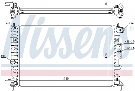 Radiator apa - Radiator apa racire motor (transmisie automata) OPEL VECTRA B 1.6-2.5 intre 1995-2003