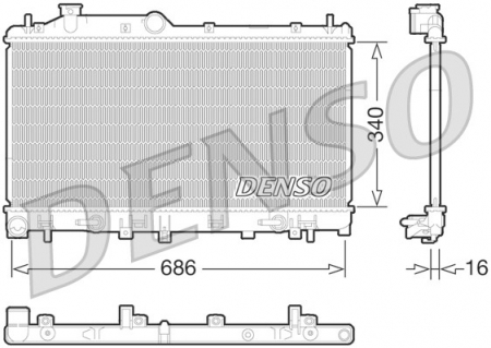 Radiator apa - Radiator apa racire motor (transmisie automata) SUBARU LEGACY V, OUTBACK 2.0/2.5 dupa 2009