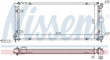 Radiator apa - Radiator apa racire motor (transmisie manuala) SEAT TOLEDO I 1.6-2.0 intre 1991-1999
