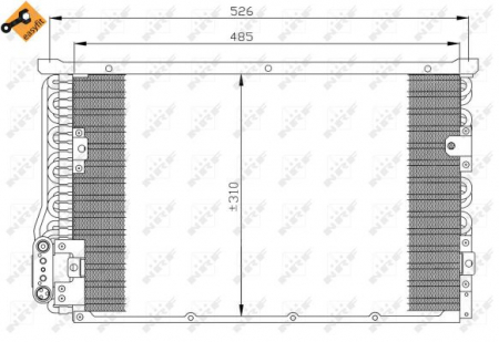 Radiator clima AC - Radiator clima AC BMW Seria 3 (E36) 2.5D intre 1993-1998