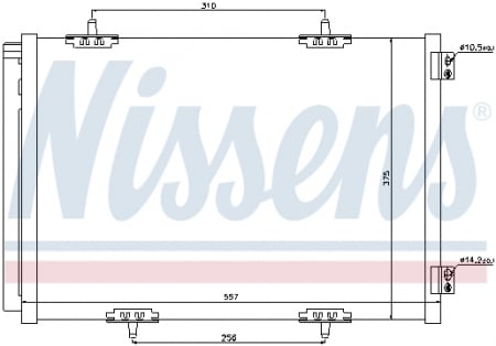Radiator clima AC - Radiator clima AC cu uscator CITROEN C2, C3 AIRCROSS II, C3 I, C3 II, C3 III, C3 PICASSO, C4 CACTUS, DS3; OPEL CROSSLAND X; PEUGEOT 1007, 2008 I, 207, 207 CC, 207 SW, 208 1.0-1.6D dupa 2005