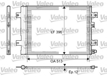 Radiator clima AC - Radiator clima AC cu uscator DACIA DUSTER, LOGAN, LOGAN EXPRESS, LOGAN MCV, SANDERO; RENAULT LOGAN I 1.2-1.6LPG dupa 2004