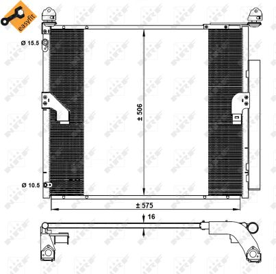 Radiator clima AC - Radiator clima AC cu uscator LEXUS GX; TOYOTA LAND CRUISER PRADO 3.0D/4.6 dupa 2009