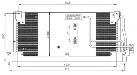Radiator clima AC - Radiator clima AC OPEL COMBO, CORSA B, TIGRA 1.0-1.7D intre 1993-2001