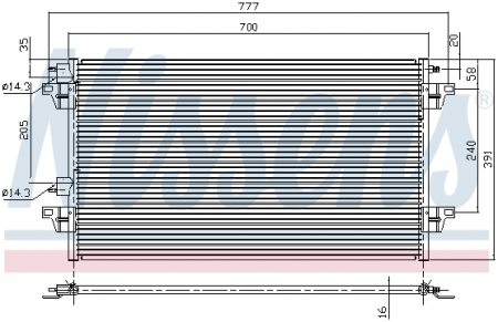 Radiator clima AC - Radiator clima AC RENAULT CLIO II, LAGUNA II, VEL SATIS 1.6-3.5 dupa 2000