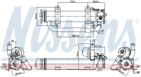 Radiator EGR potrivit AUDI A3; SEAT ALTEA, ALTEA XL, LEON, TOLEDO III; SKODA OCTAVIA II; VW GOLF V, JETTA III, PASSAT B6, TOURAN 2.0D 08.05- [2]