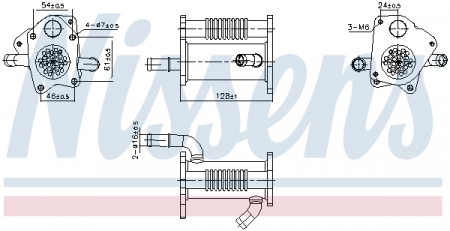 Radiator EGR - Radiator EGR potrivit DACIA DOKKER, DOKKER EXPRESS/MINIVAN, DUSTER, DUSTER/SUV, LODGY, LOGAN, LOGAN EXPRESS, LOGAN II, LOGAN MCV, LOGAN MCV II, SANDERO, SANDERO II 1.5D 06.05-