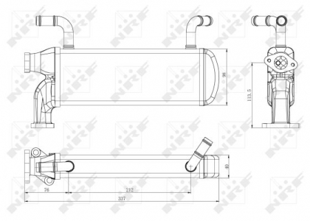Radiator EGR - Radiator EGR VW AMAROK, CRAFTER 30-35, CRAFTER 30-50 2.0D/2.5D dupa 2006
