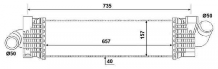 Intercooler - Radiator intercooler FORD MONDEO IV limuzina (BA7) NRF 30906