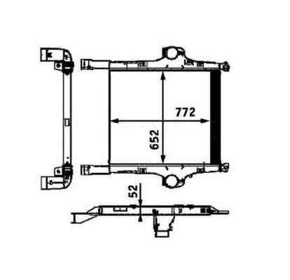Intercooler - Radiator intercooler IVECO EuroCargo NRF 30452