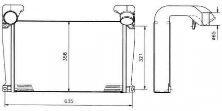 Radiator intercooler MAN L 2000 NRF 30093 Intercooler - Radiator intercooler MAN L 2000 NRF 30093