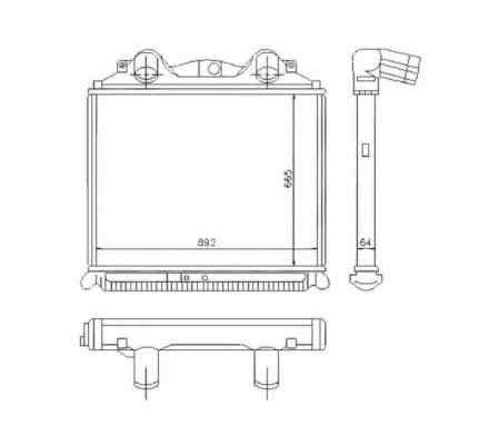 Radiator intercooler MAN TGA NRF 30203 Intercooler - Radiator intercooler MAN TGA NRF 30203