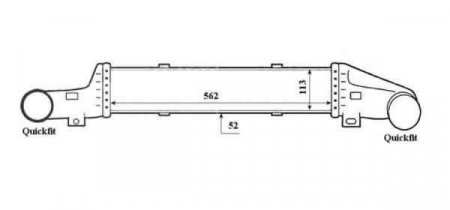 Intercooler - Radiator intercooler MERCEDES-BENZ E-CLASS (W210) NRF 30420