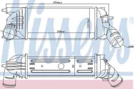 Intercooler - Radiator intercooler PEUGEOT 407 SW (6E_) NISSENS 96719
