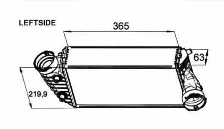 Intercooler - Radiator intercooler PORSCHE 911 (996) NRF 30442