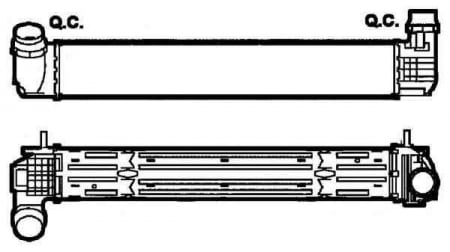 Intercooler - Radiator intercooler RENAULT MEGANE III Grandtour (KZ0/1) NRF 30268