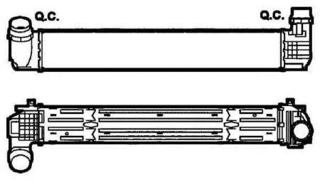 Intercooler - Radiator intercooler RENAULT MEGANE III Grandtour (KZ0/1) NRF 30287