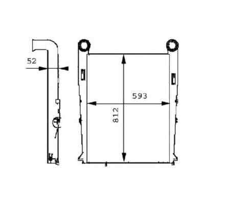 Radiator intercooler RENAULT TRUCKS Premium 2 NRF 30219 Intercooler - Radiator intercooler RENAULT TRUCKS Premium 2 NRF 30219