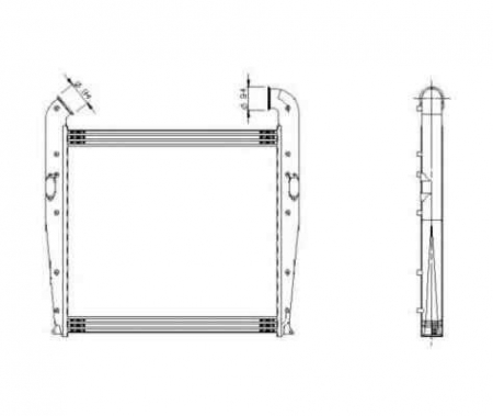 Intercooler - Radiator intercooler SCANIA 4 - series NRF 309018