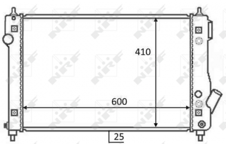 Radiator apa - Radiator motor (Manual) potrivit CHEVROLET AVEO / KALOS 1.4