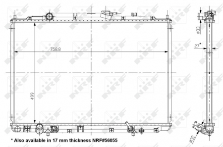 Radiator apa - Radiator motor potrivit ACURA MDX 3.5 -12.05