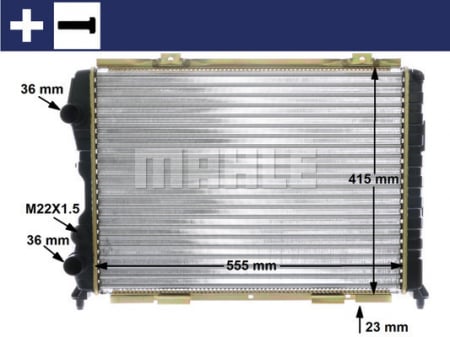 Piese Auto - Radiator motor potrivit ALFA ROMEO GTV, SPIDER 1.8-3.2