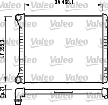 Radiator apa - Radiator motor potrivit AUDI A2 1.2D-1.6