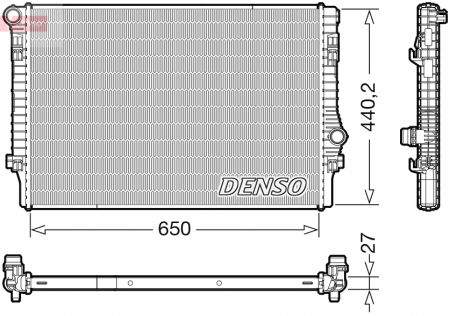 Radiator apa - Radiator motor potrivit AUDI A3, TT; SEAT ATECA, LEON, LEON SC, LEON ST; SKODA KODIAQ, OCTAVIA III, SUPERB III; VW GOLF ALLTRACK VII, GOLF VII, PASSAT B8, T-ROC, TIGUAN, TOURAN 1.8/2.0