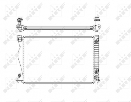 Radiator apa - Radiator motor potrivit AUDI A6 ALLROAD C6, A6 C6 2.4-3.2
