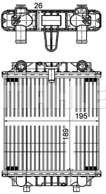 Radiator apa - Radiator motor potrivit AUDI A6 ALLROAD C7, A6 C7, A7 2.8-4.0