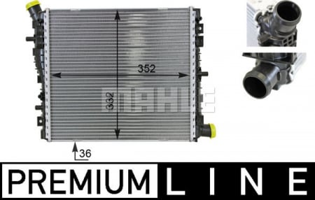 Radiator apa - Radiator motor potrivit AUDI R8, R8 SPYDER 4.2/5.2