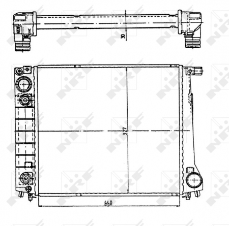 Radiator apa - Radiator motor potrivit BMW Seria 3 (E30) 2.0/2.5